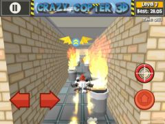 free iPhone app Paper Glider Crazy Copter 3D