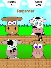 free iPhone app Simoo - Le jeu de mémoire simple avec des vaches!