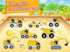 free iPhone app Cars in sandbox: Construction