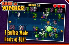 free iPhone app Rage of Witches Halloween Tap Tap Special