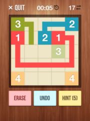 free iPhone app NumberLink - Sudoku style game