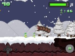 free iPhone app Super Mega Worm Vs Santa