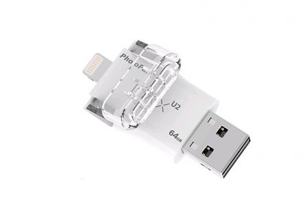 Clé de stockage Lightning 3.0 128GB pour iPhone et iPad iDiskk - Clé USB -  Achat & prix