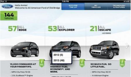 application iPad Ford