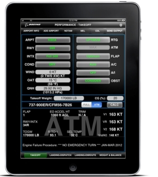 iPad application OPT Boeing