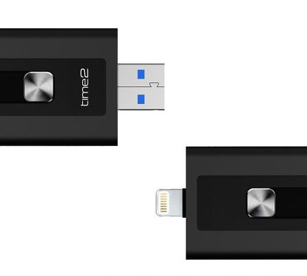 Clé USB stockage 16 Go pour appareils IOS Leef iBridge - Noire